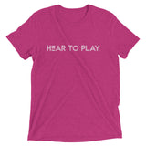 HEAR TO PLAY Short sleeve t-shirt